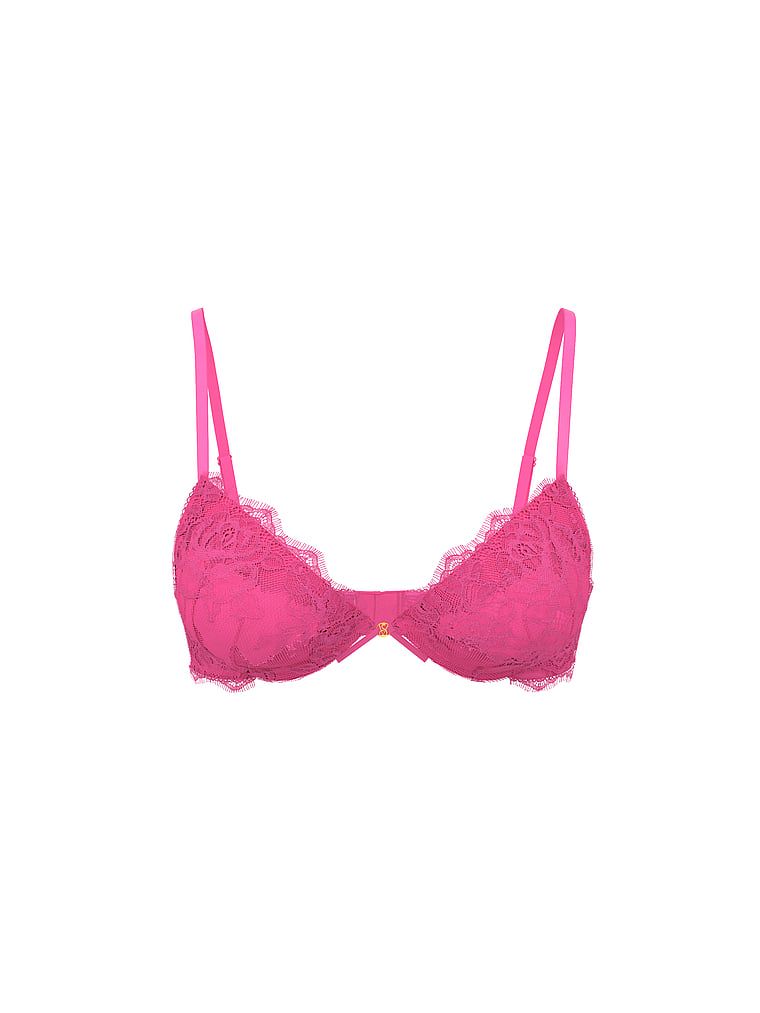 Very Sexy Biustonosz push-up powiększający o 2 rozmiary Bombshell Rose Lace