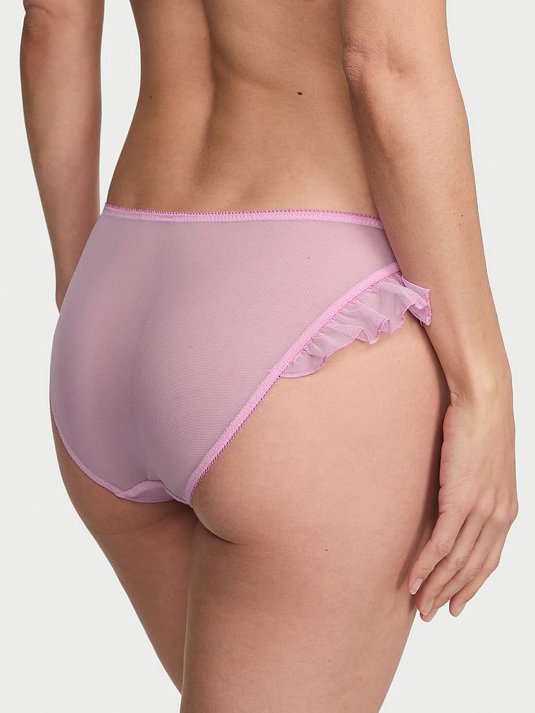 Majtki z haftem Watercolor Motif Flutter Bikini. Produkt ma kolor fioletowy i pochodzi z kolekcji Dream Angels. 