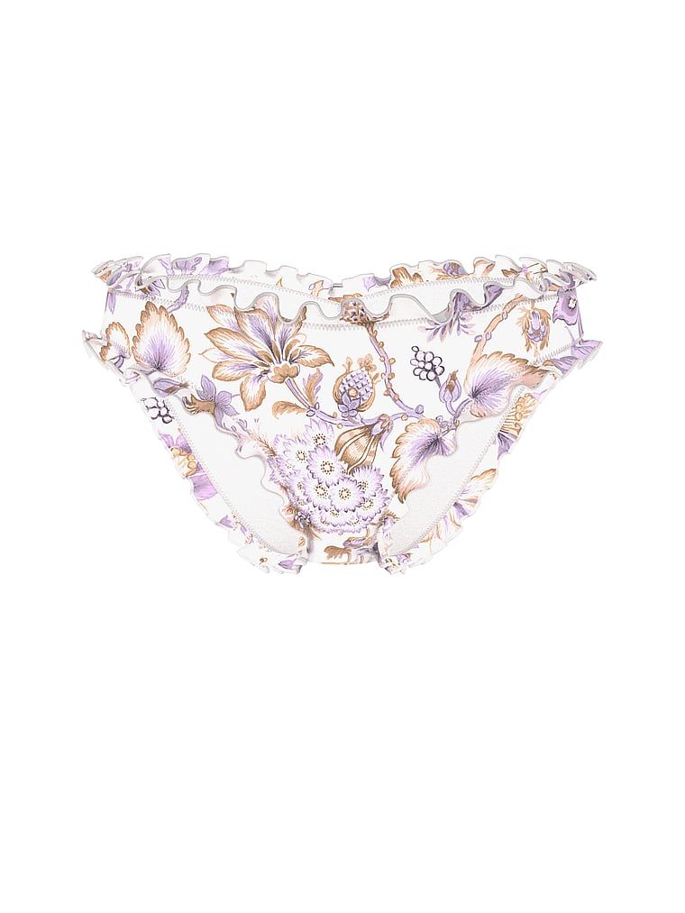 Dół od bikini Essential Ruched Cheeky. Produkt ma wzór kwiatowy i pochodzi z kolekcji Victoria's Secret Swim. 