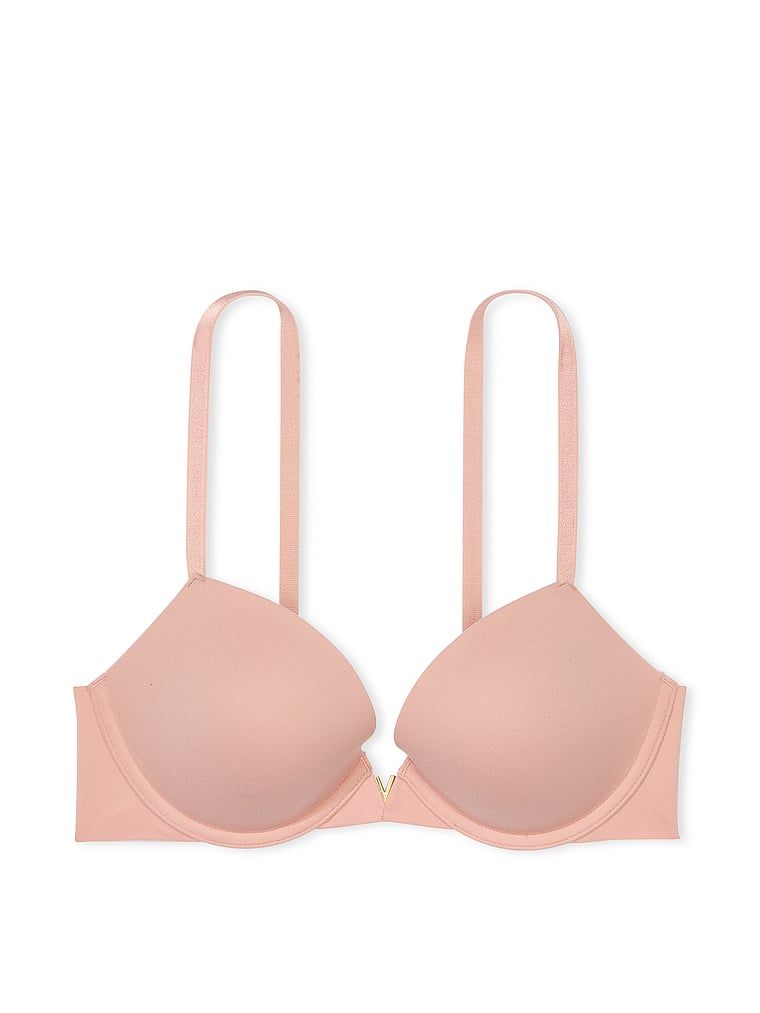 Na zdjęciu na białym tle widoczny jest biustonosz push-up Smooth. Produkt ma kolor beżowy i pochodzi z kolekcji Dream Angels.