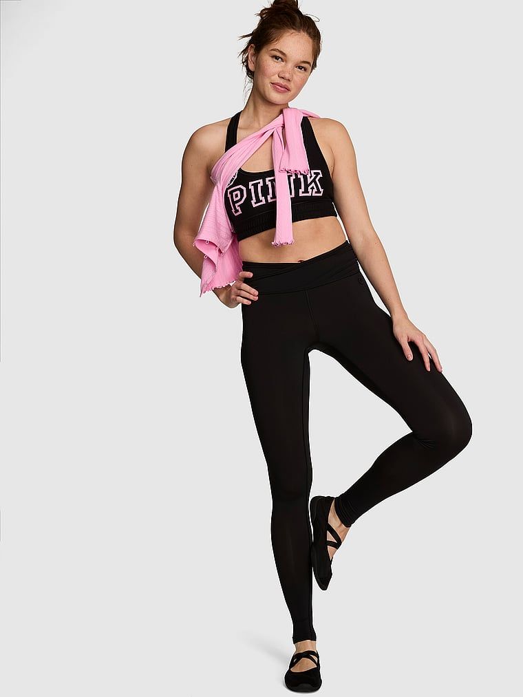 PINK Legginsy PINK Relay z zakładanym pasem