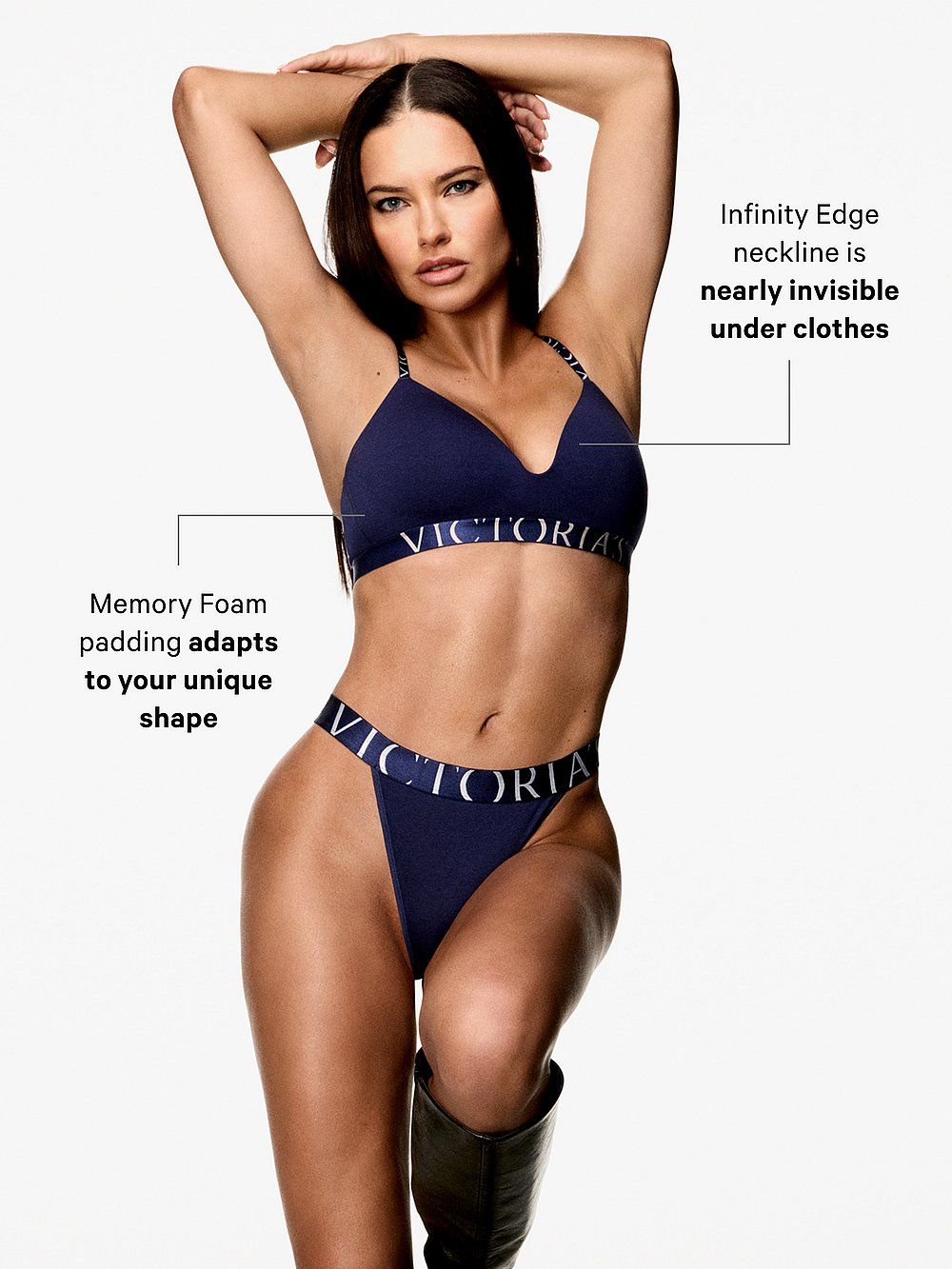 Biustonosz lekko usztywniany bawełniany bez fiszbin Exploded Logo. Produkt jest wzorzysty i pochodzi z kolekcji T-shirt. 