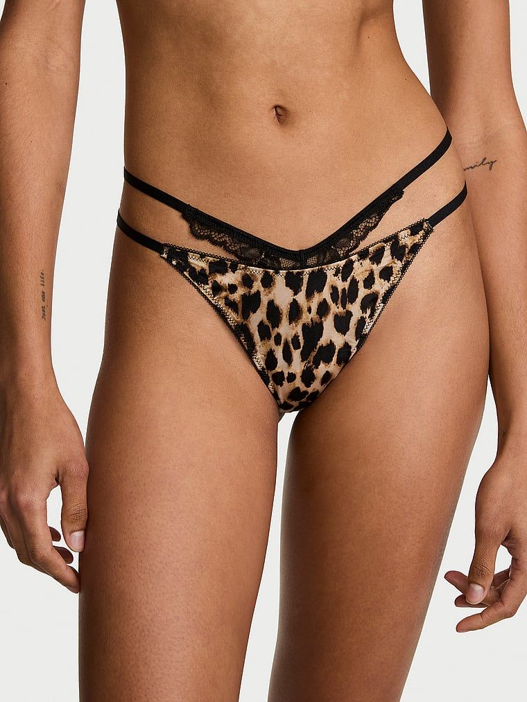 Very Sexy Stringi z koronką i wycięciami po bokach Cut-Out