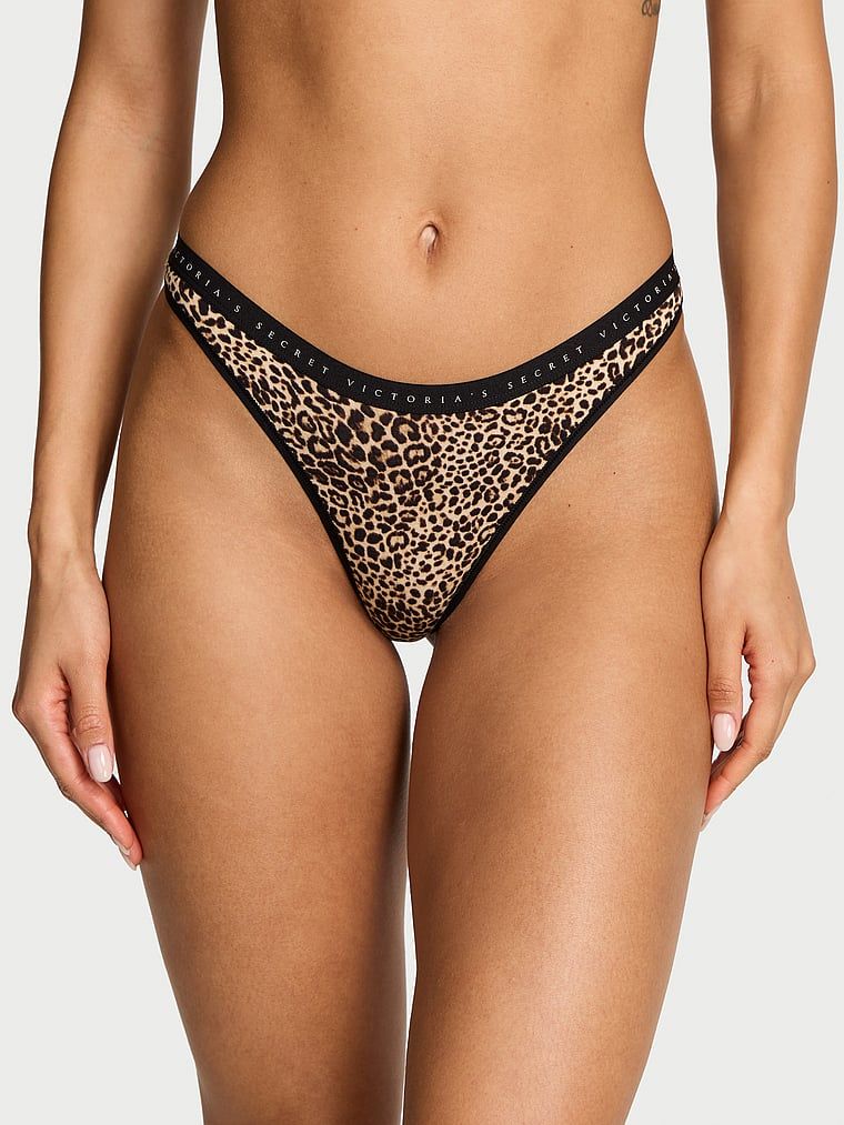 Victoria's Secret Stringi bawełniane High-Leg Scoop