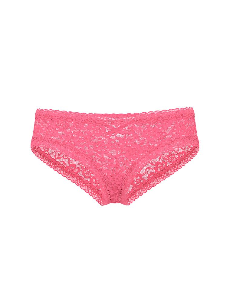 Majtki koronkowe z paseczkami z tyłu Blossom Cheeky. Produkt ma kolor różowy i pochodzi z kolekcji Lacie. 
