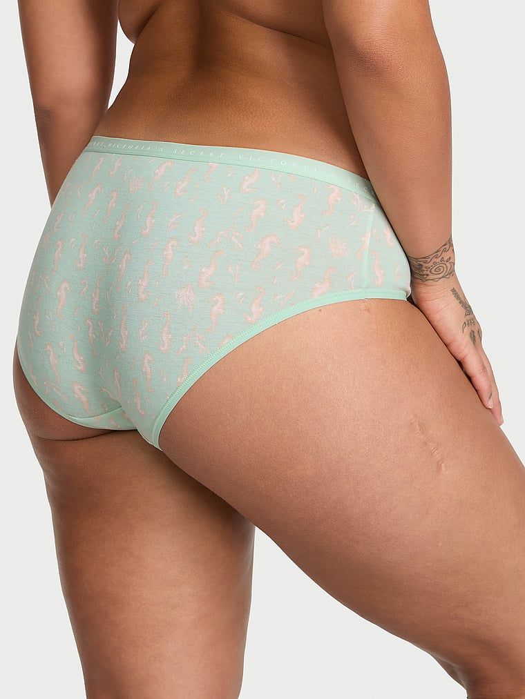 Majtki bawełniane Hiphugger. Produkt jest wzorzysty i pochodzi z kolekcji Victoria's Secret. 