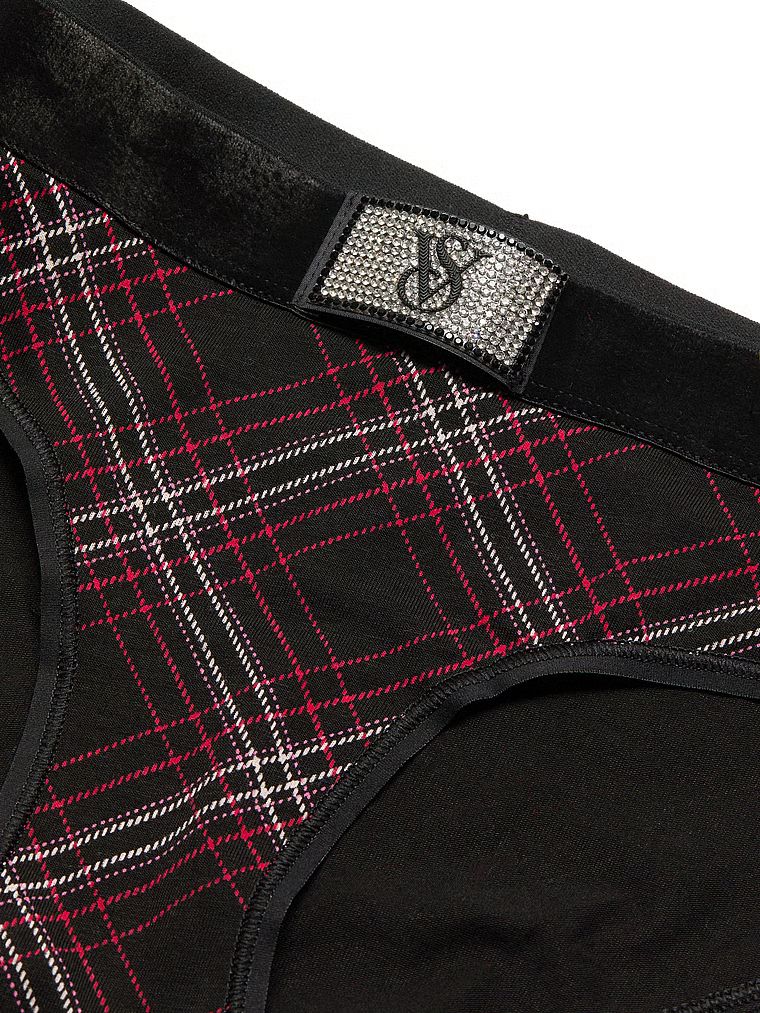 Majtki bawełniane z logo Shine Patch Velvet Hiphugger. Produkt jest wzorzysty i pochodzi z kolekcji Cotton. 