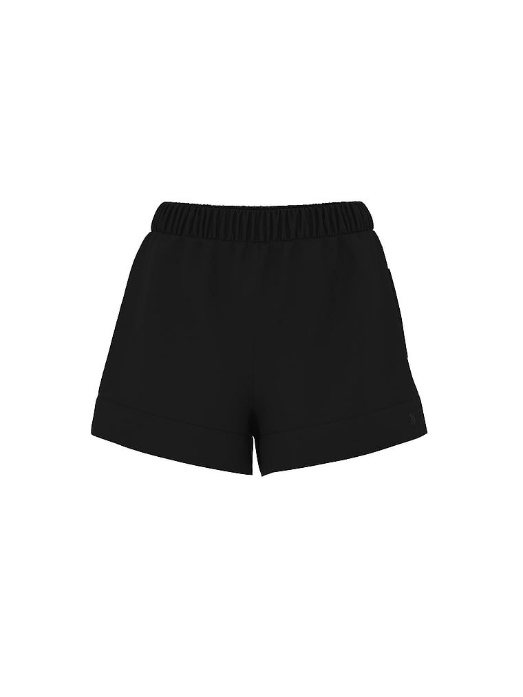 Szorty lniane na plażę Beachwear. Produkt ma kolor czarny i pochodzi z kolekcji Victoria's Secret Swim. 