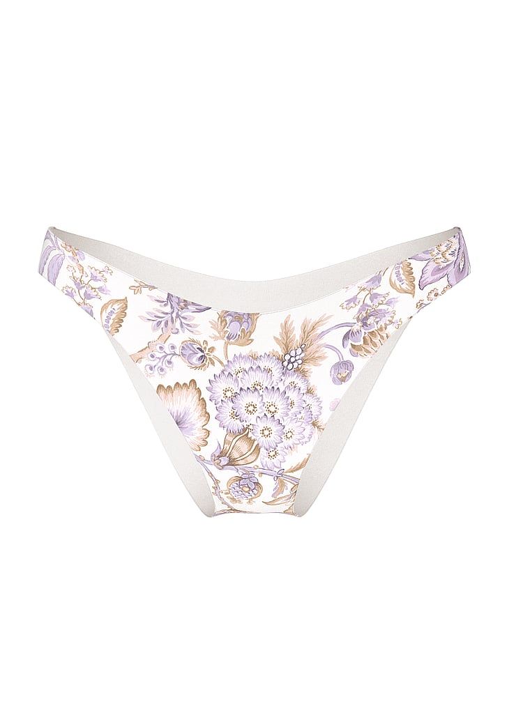 Dół od bikini Essential Brazilian. Produkt ma wzór kwiatowy i pochodzi z kolekcji Victoria's Secret Swim. 