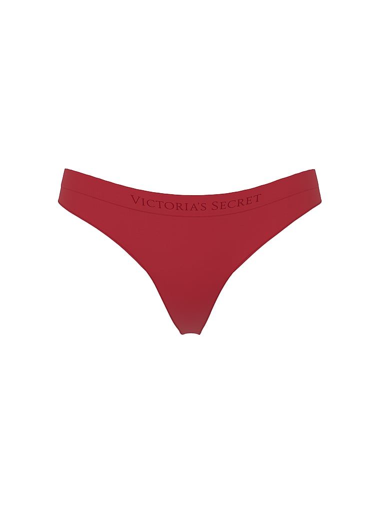 Stringi bezszwowe Shine. Produkt ma kolor czerwony i pochodzi z kolekcji Seamless. 