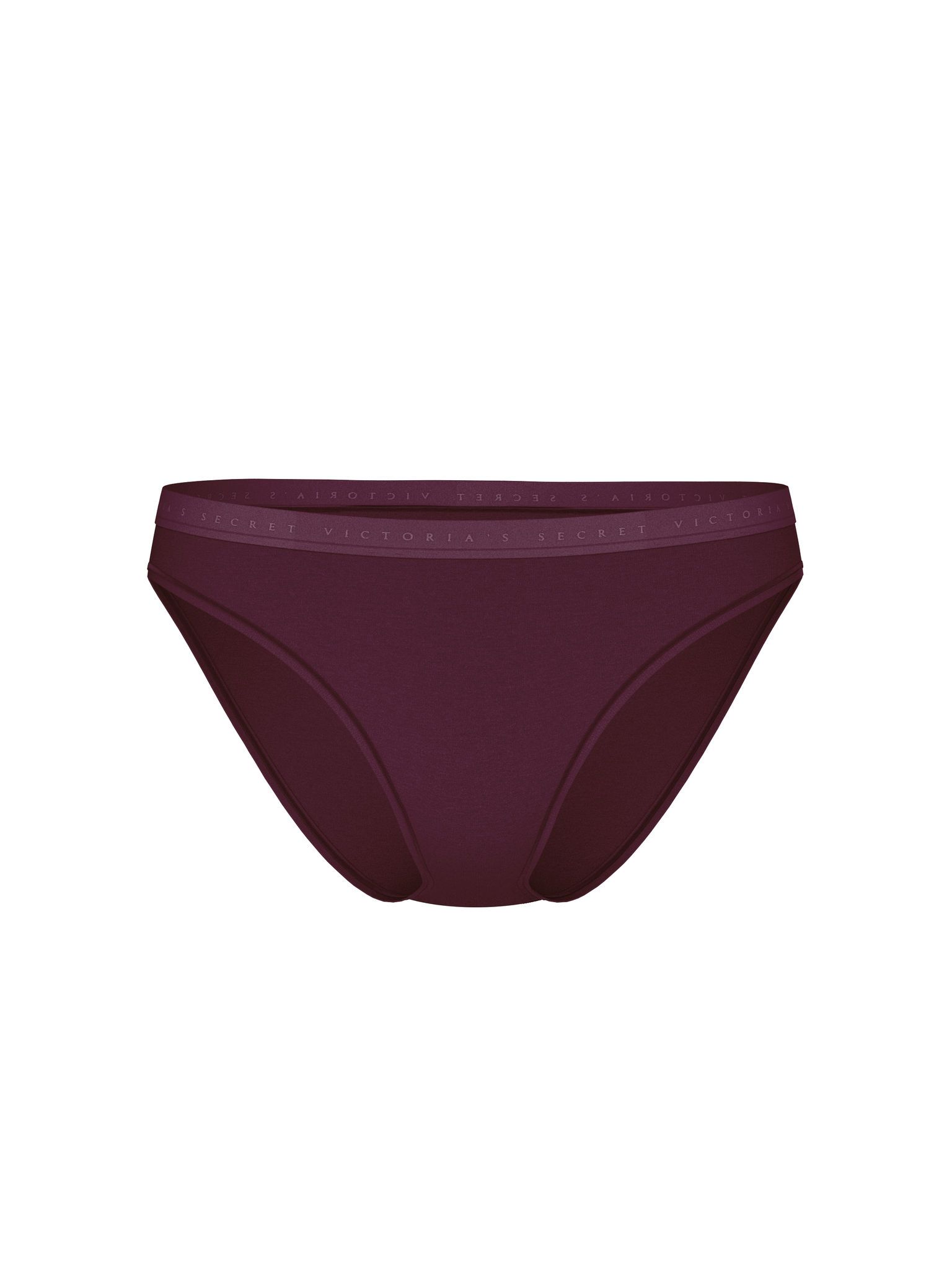 Majtki bawełniane Bikini. Produkt ma kolor purpurowy i pochodzi z kolekcji Victoria's Secret. 
