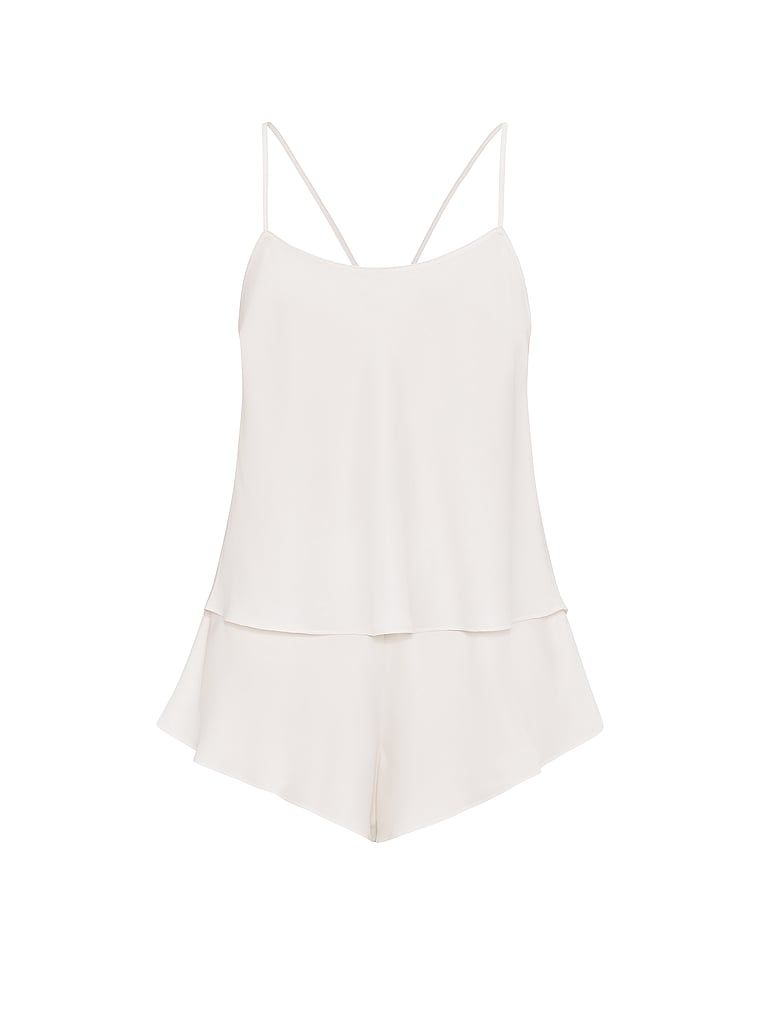 Satynowy zestaw do spania Cami Set. Produkt ma kolor biały i pochodzi z kolekcji Victoria's Secret. 