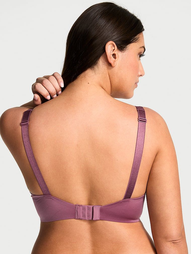 Very Sexy Biustonosz lekko usztywniany z błyszczącymi ramiączkami Shine Strap Smooth Demi
