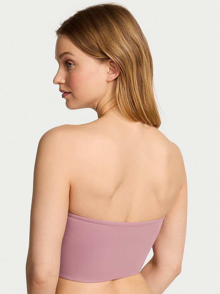 Top bez ramiączek FeatherSoft. Produkt ma kolor różowy i pochodzi z kolekcji Victoria's Secret. 