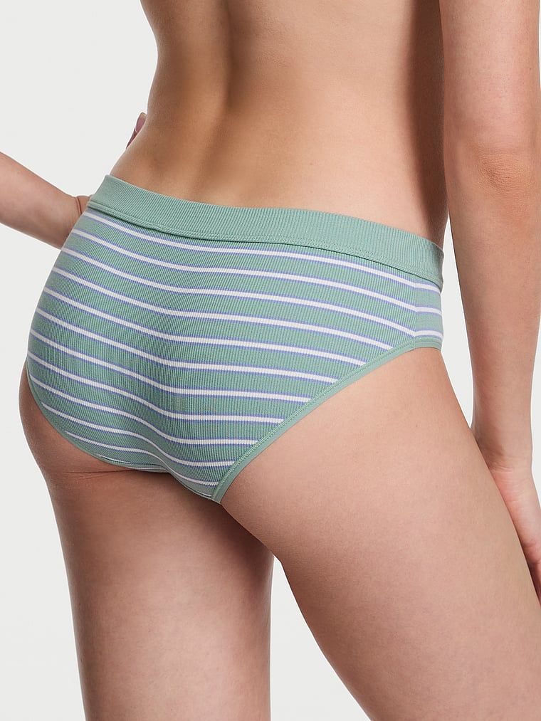 Majtki bawełniane prążkowane z logo Hardware Hiphugger. Produkt ma wzór w paski i pochodzi z kolekcji Cotton. 