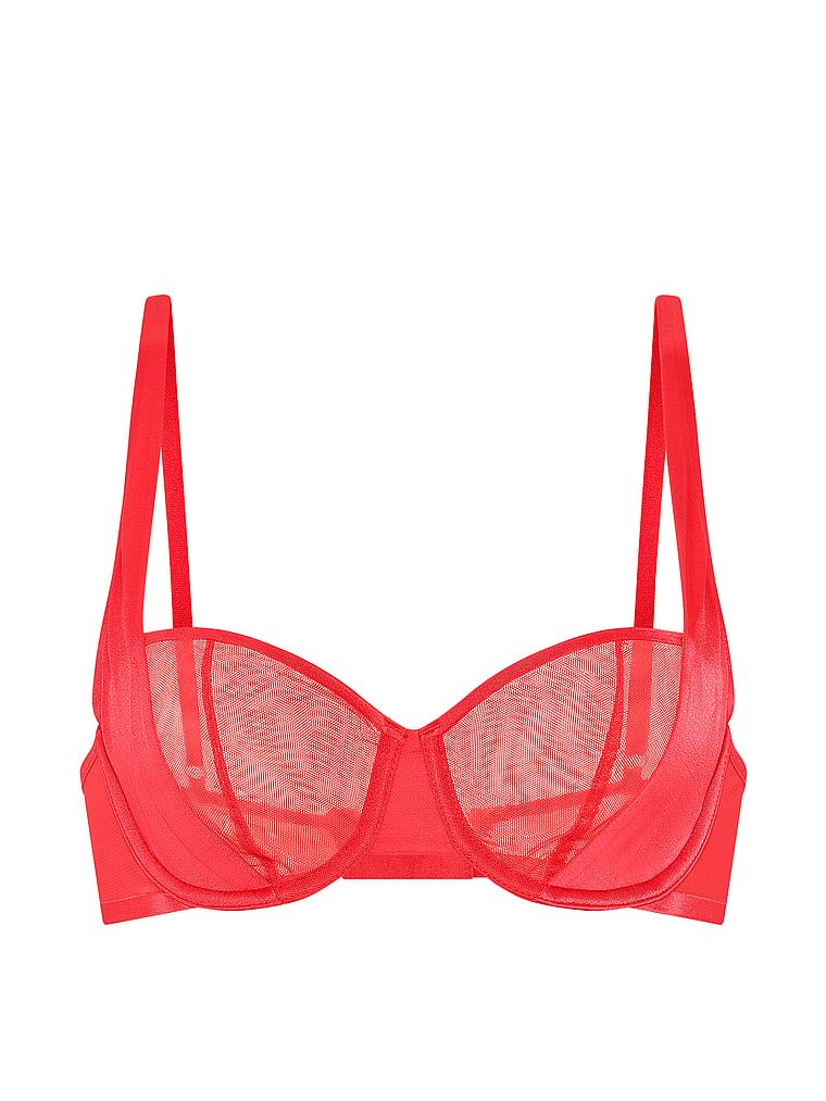 Biustonosz nieusztywniany balkonetka Sheer Reveal. Produkt ma kolor różowy i pochodzi z kolekcji Very Sexy. 