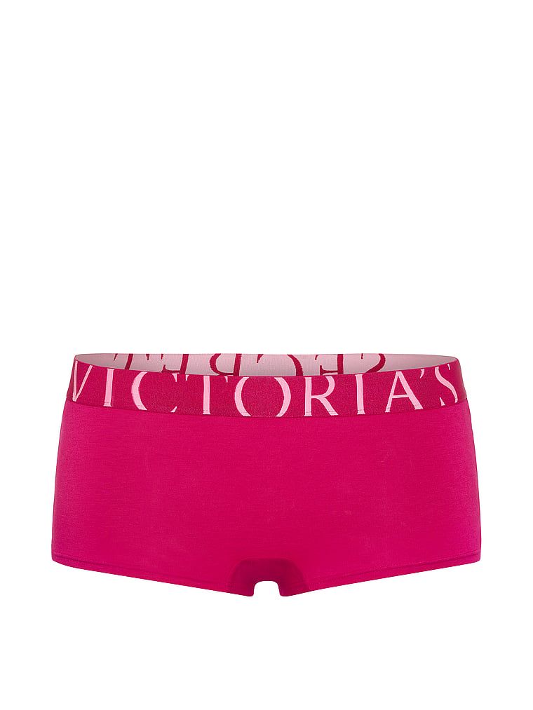 Majtki bawełniane szorty Exploded Logo Boyshort. Produkt ma kolor różowy i pochodzi z kolekcji Cotton. 
