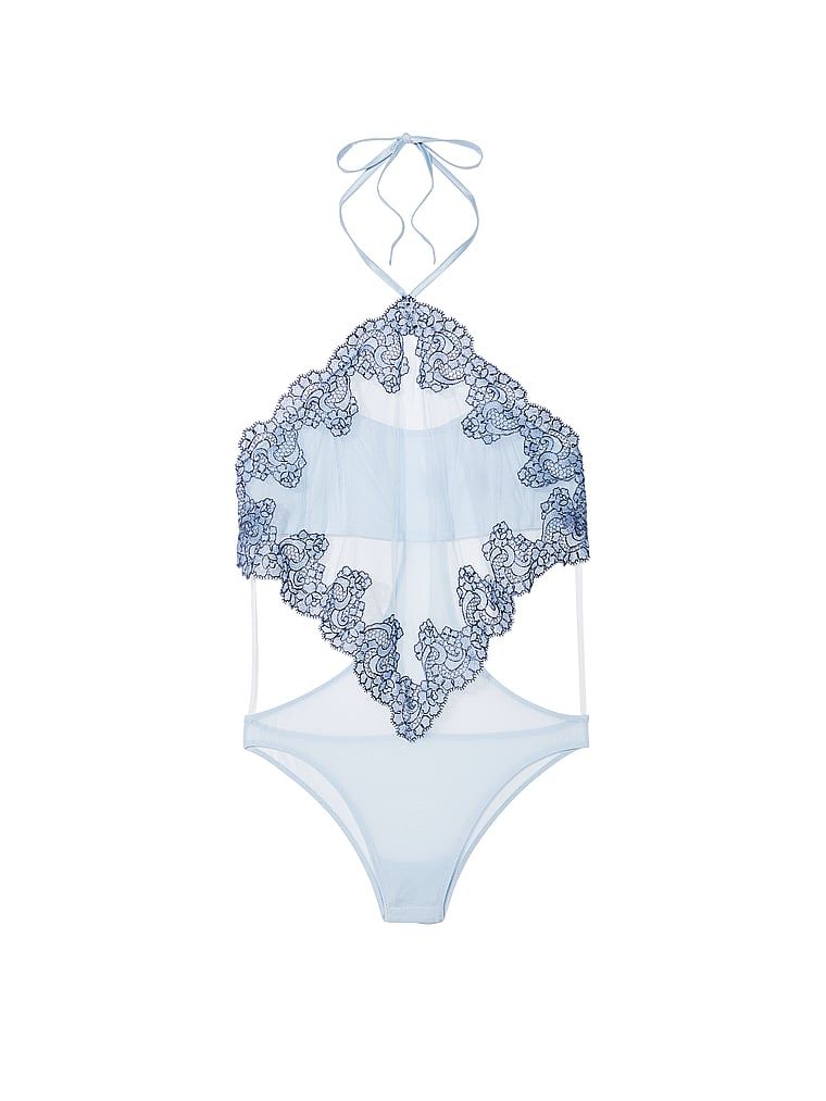 Very Sexy Body z wiązaniem na szyi Sheer Boho Floral