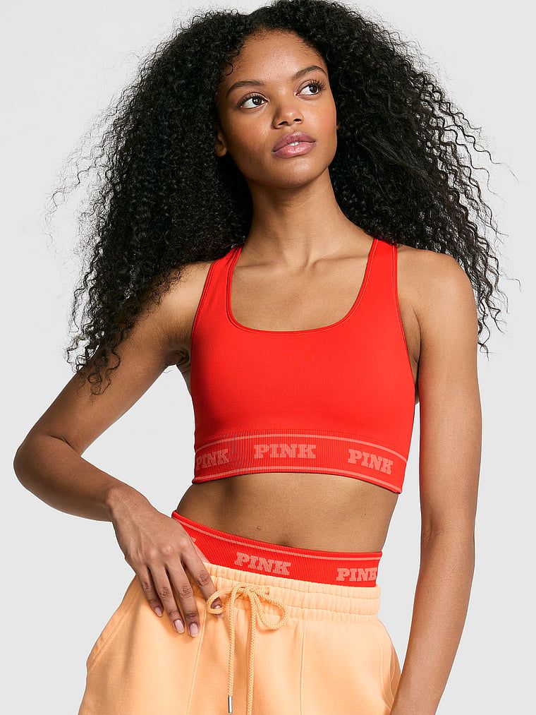 Bezszwowy biustonosz sportowy