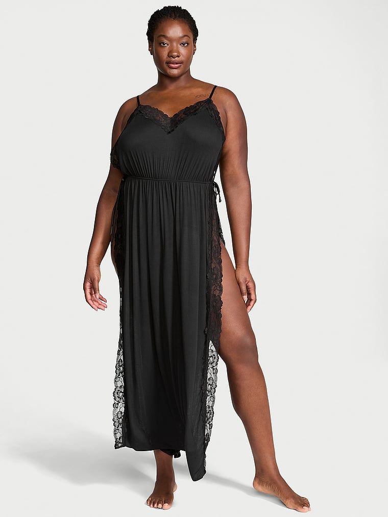 Victoria's Secret Koszula nocna maxi z modalu High-Slit Slip