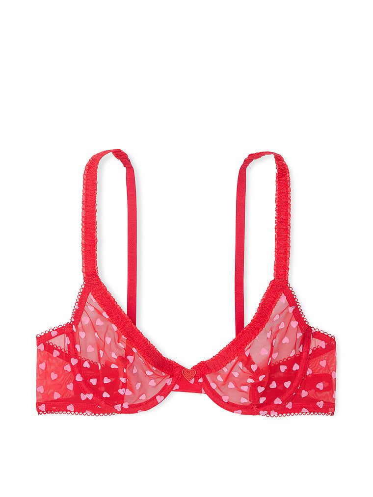 Victoria's Secret Biustonosz nieusztywniany Tease Hearts Demi
