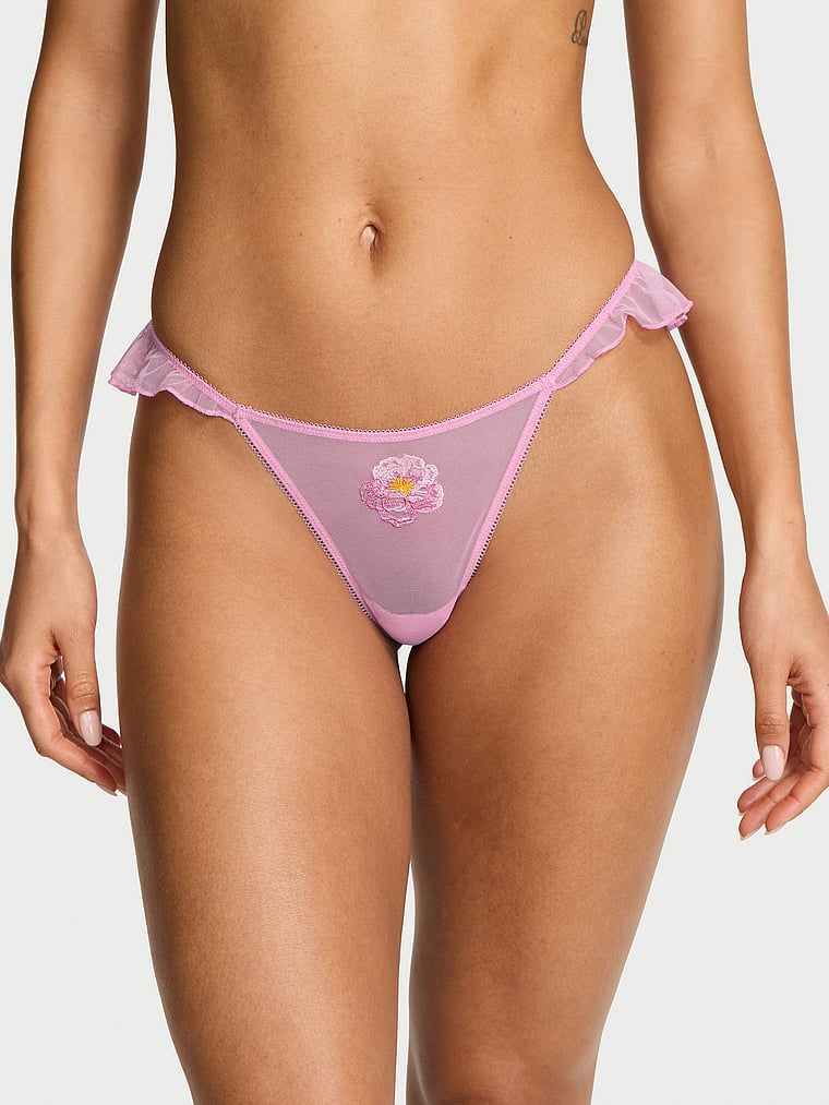 Dream Angels Stringi z haftem Watercolor Motif Flutter