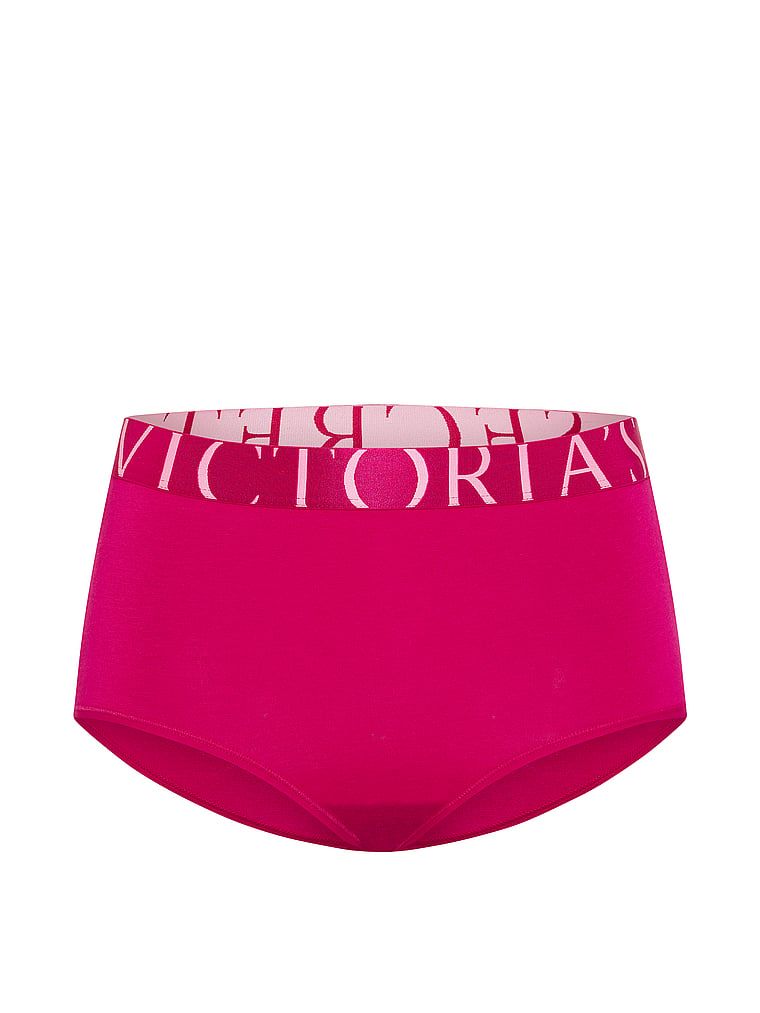 Majtki bawełniane z wysokim stanem Exploded Logo Brief. Produkt ma kolor różowy i pochodzi z kolekcji Cotton. 