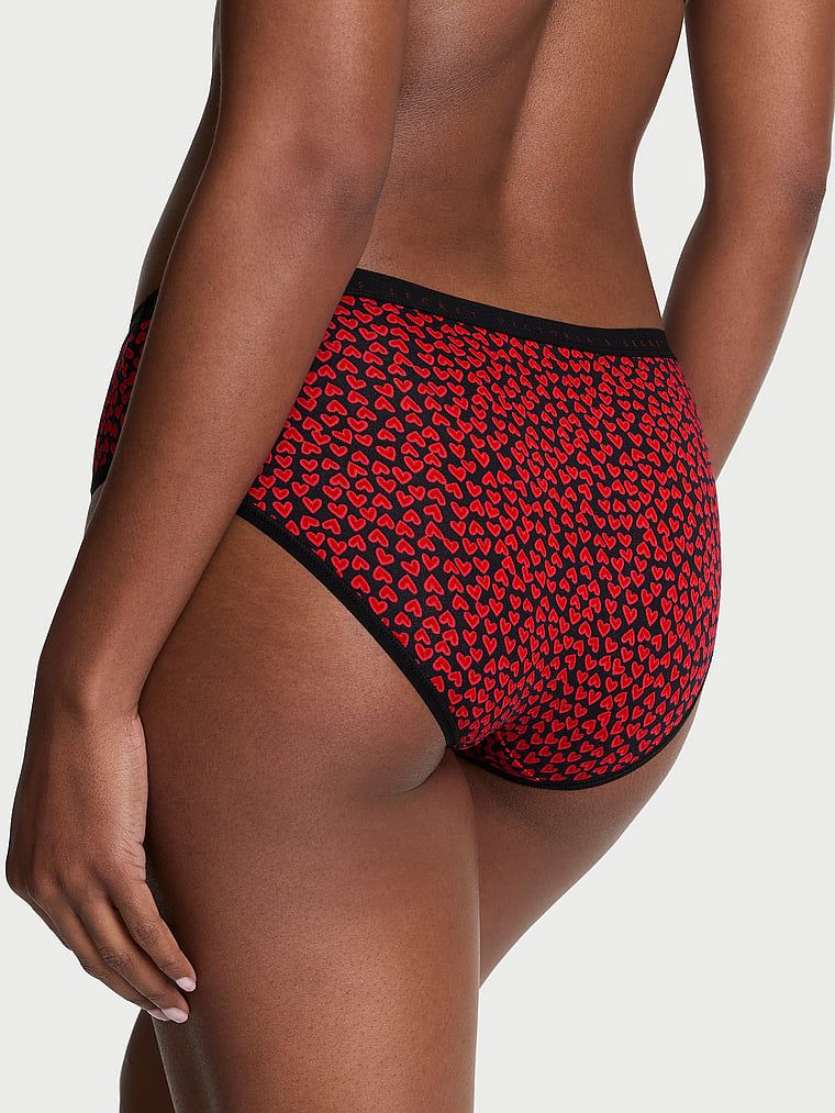 Majtki bawełniane Hiphugger. Produkt jest wzorzysty i pochodzi z kolekcji Victoria's Secret. 
