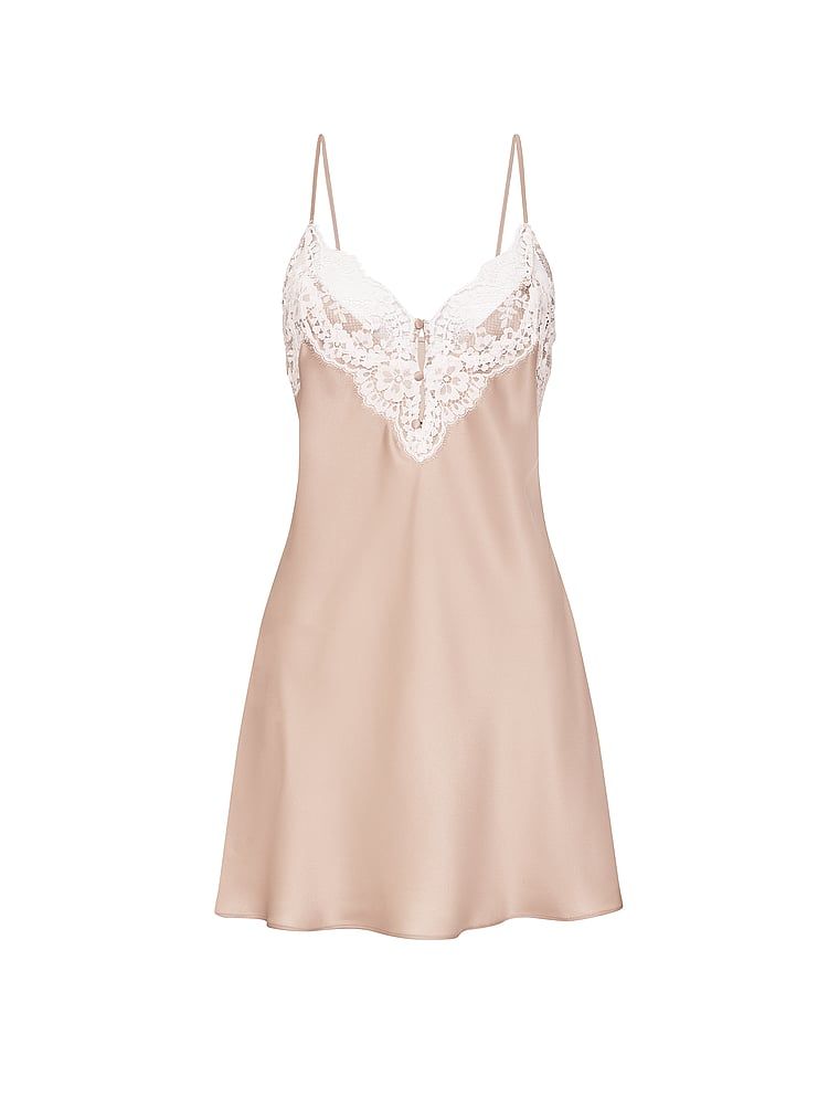 Dream Angels Koszulka nocna satynowa Lace-Trim