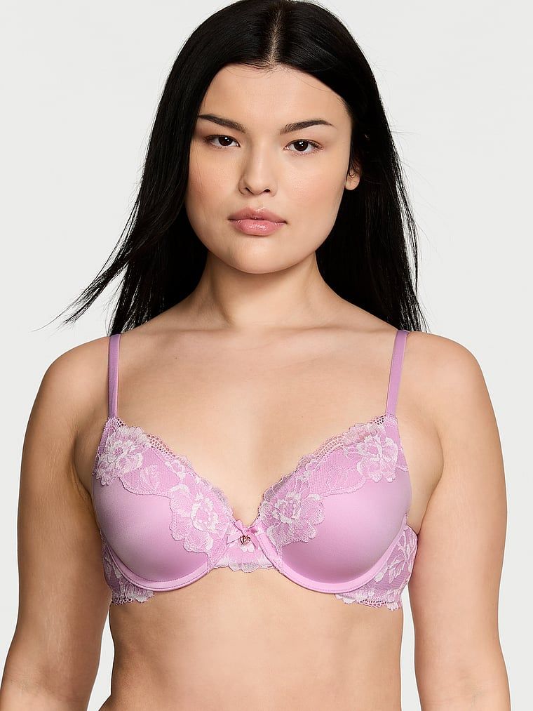 Body by Victoria Biustonosz push-up z koronką Perfect Shape Lace-Trim