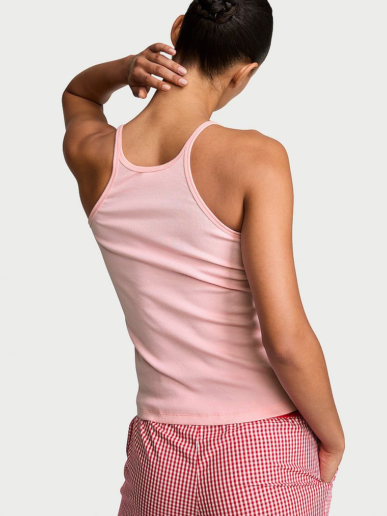 Top bawełniany do spania Mix & Match. Produkt ma kolor różowy i pochodzi z kolekcji Victoria's Secret. 