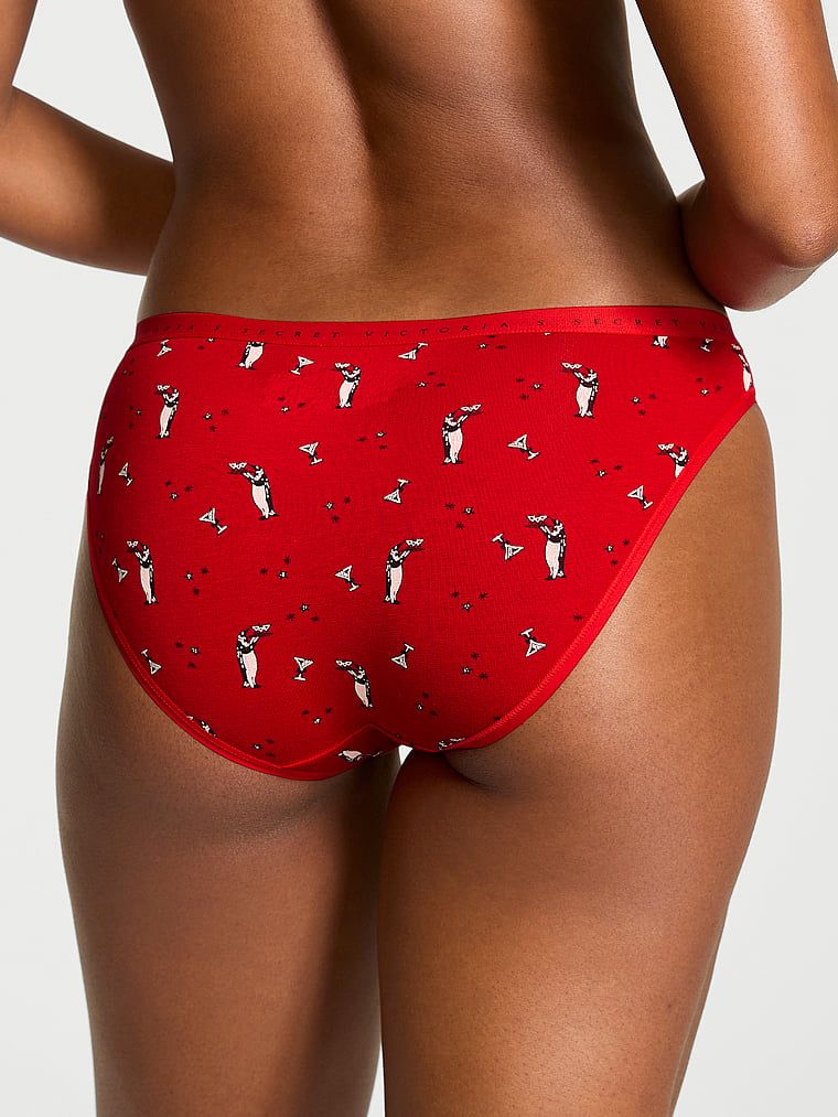 Majtki bawełniane Bikini. Produkt jest wzorzysty i pochodzi z kolekcji Victoria's Secret. 