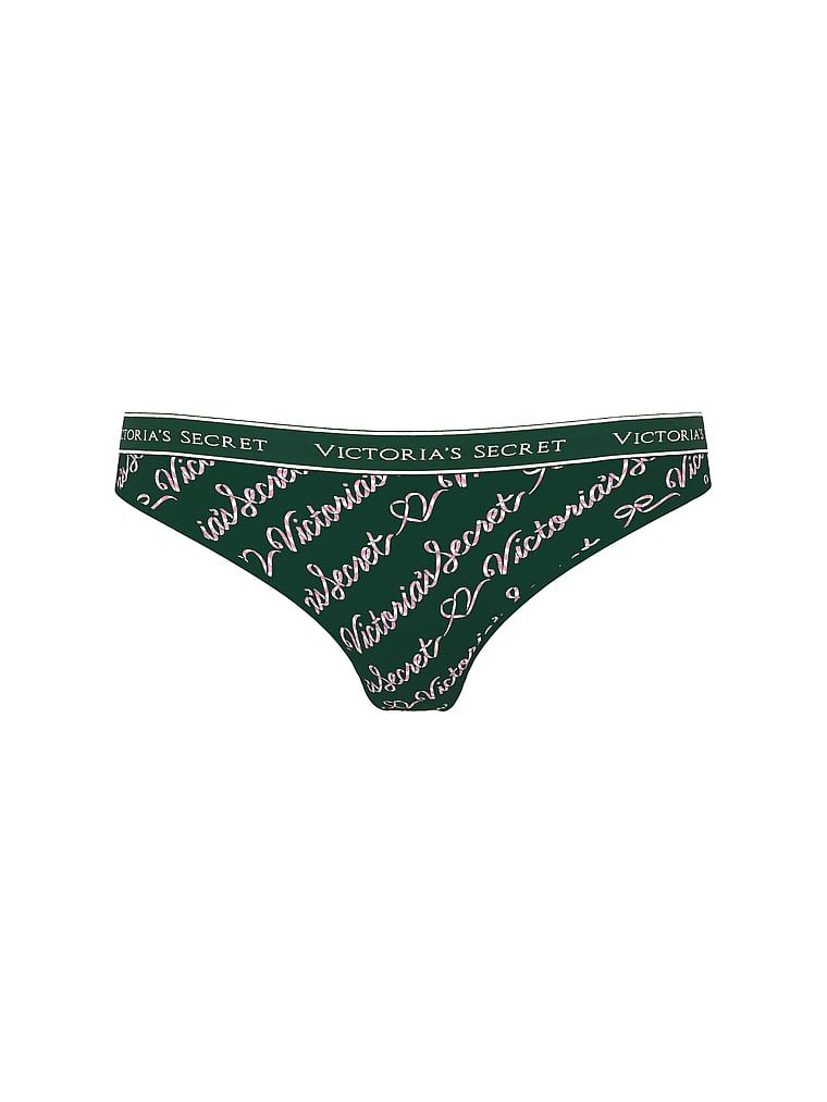 Majtki bawełniane z logo w talii Hiphugger. Produkt jest wzorzysty i pochodzi z kolekcji Cotton. 