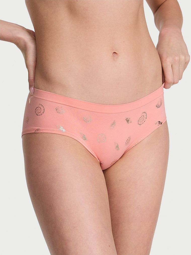 Majtki bezszwowe Seamless Hiphugger. Produkt jest wzorzysty i pochodzi z kolekcji Seamless. 