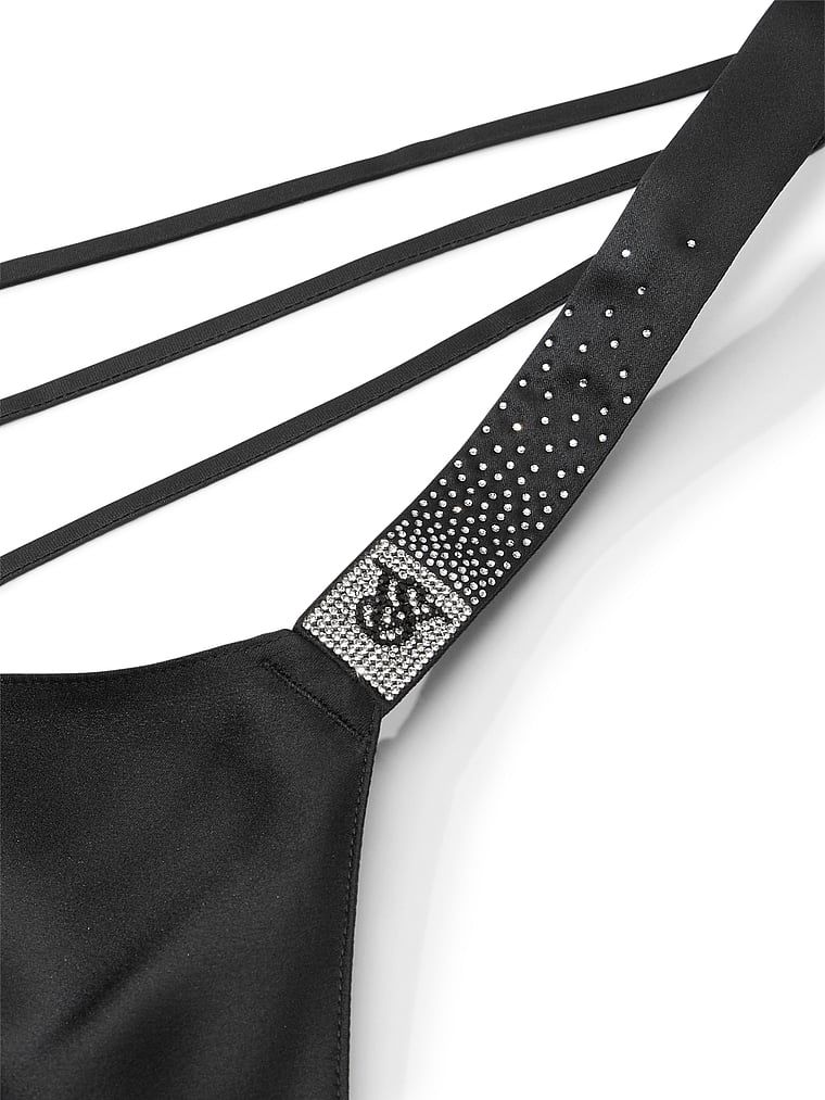 Victoria's Secret Satynowa koszulka nocna z błyszczącymi ramiączkami Shine Strap Satin Slip