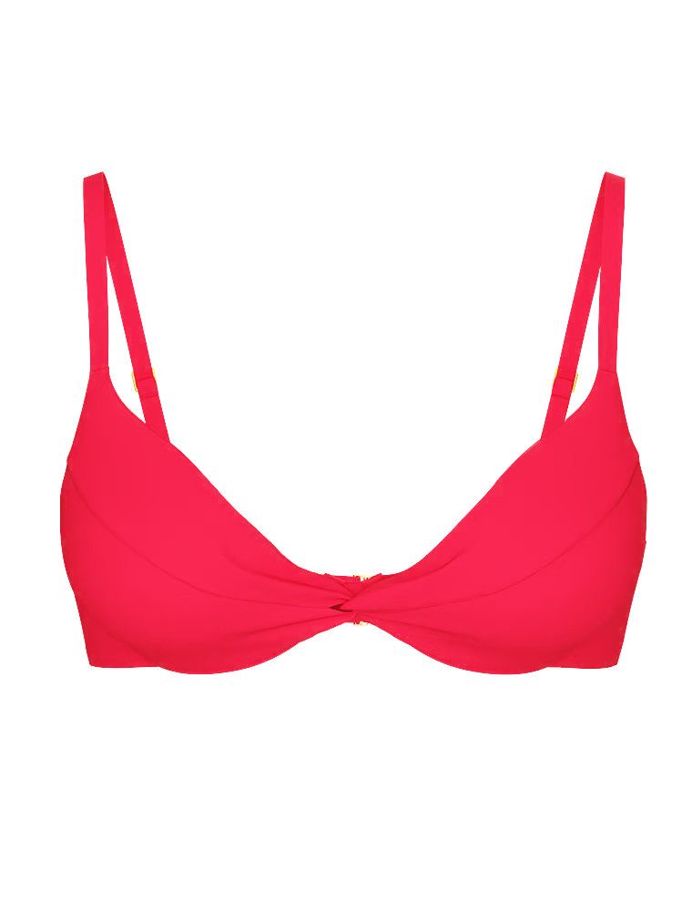 Góra od bikini z push-upem Essential Twist. Produkt ma kolor różowy i pochodzi z kolekcji Victoria's Secret Swim. 