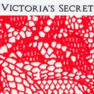 Victoria's Secret Majtki z logo w talii Hiphugger Lipstick