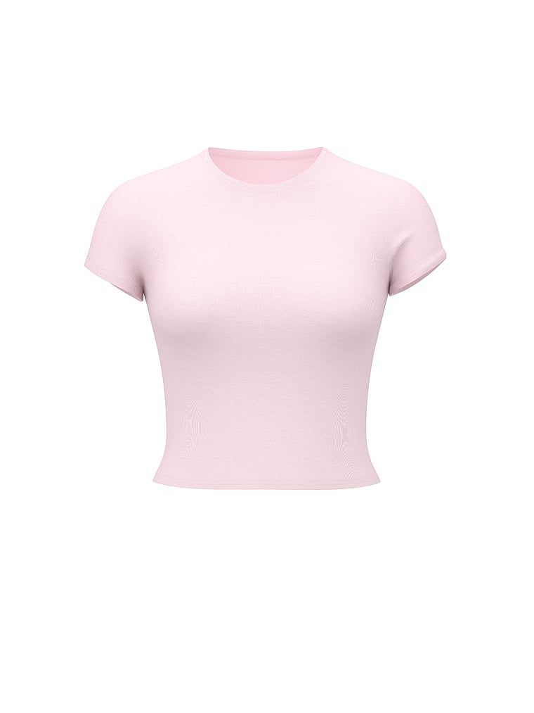 T-shirt z modalu do spania. Produkt ma kolor różowy i pochodzi z kolekcji Victoria's Secret. 
