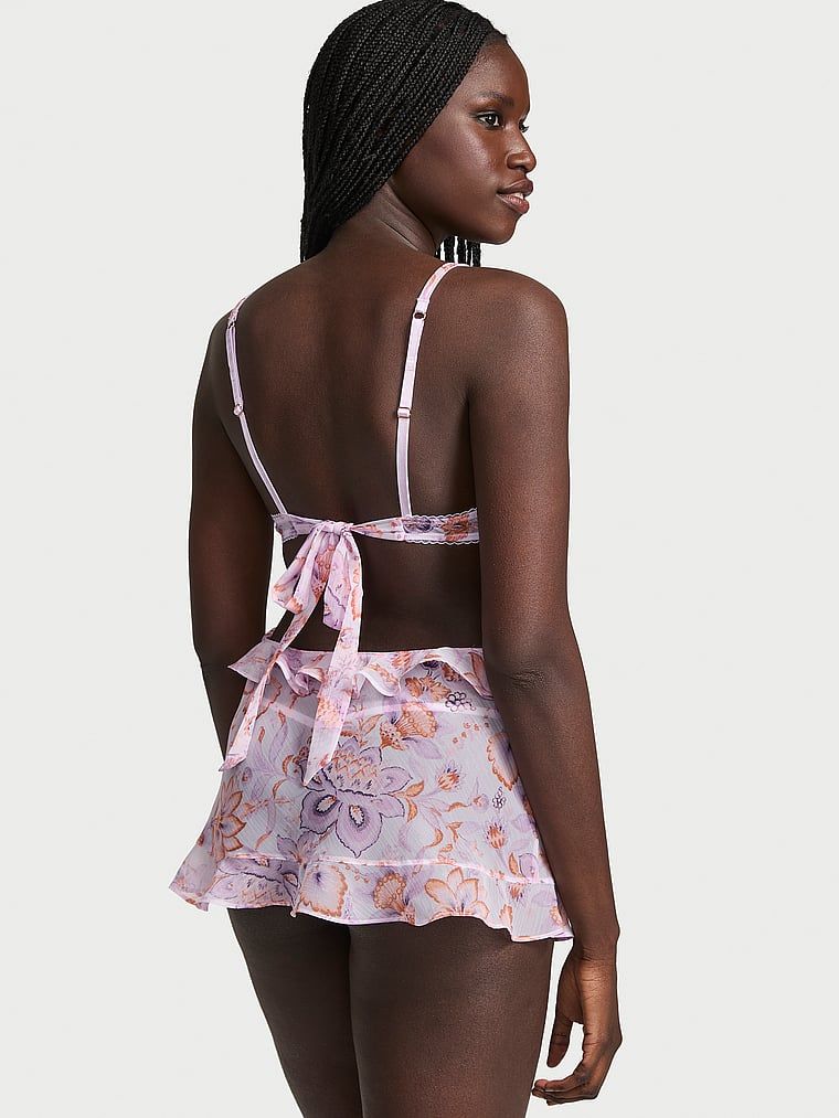 Very Sexy Fartuszek i stringi Vintage Blossom Babydoll
