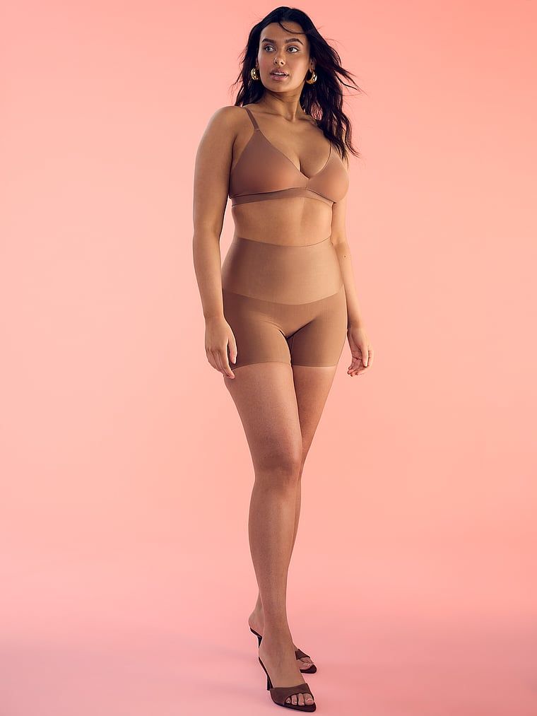 Body by Victoria Szorty modelujące z wysokim stanem Smoothing Shimmer