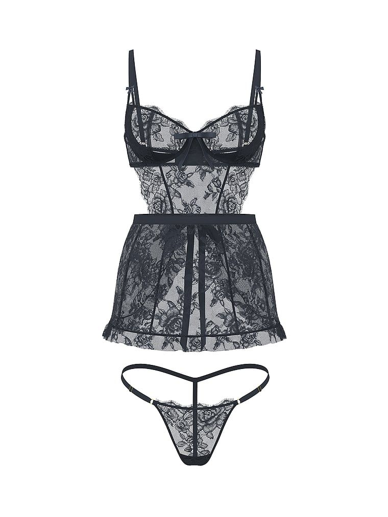 Very Sexy Fartuszek i stringi Wicked Rose Lace