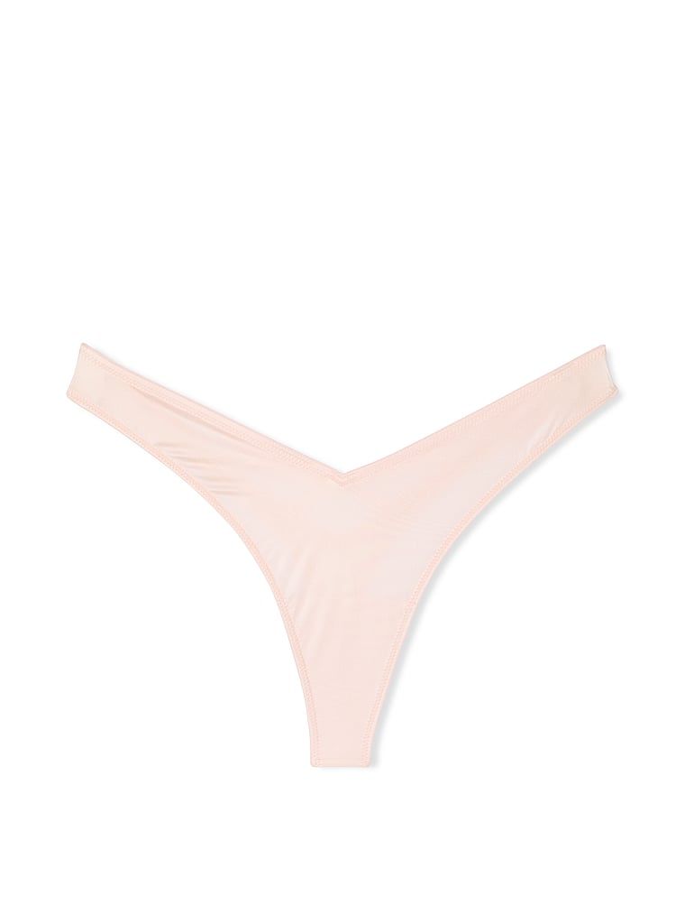 Stringi z paseczkami z tyłu i wysoko wyciętymi nogawkami Strappy-Back High-Leg. Produkt ma kolor różowy i pochodzi z kolekcji Very Sexy. 