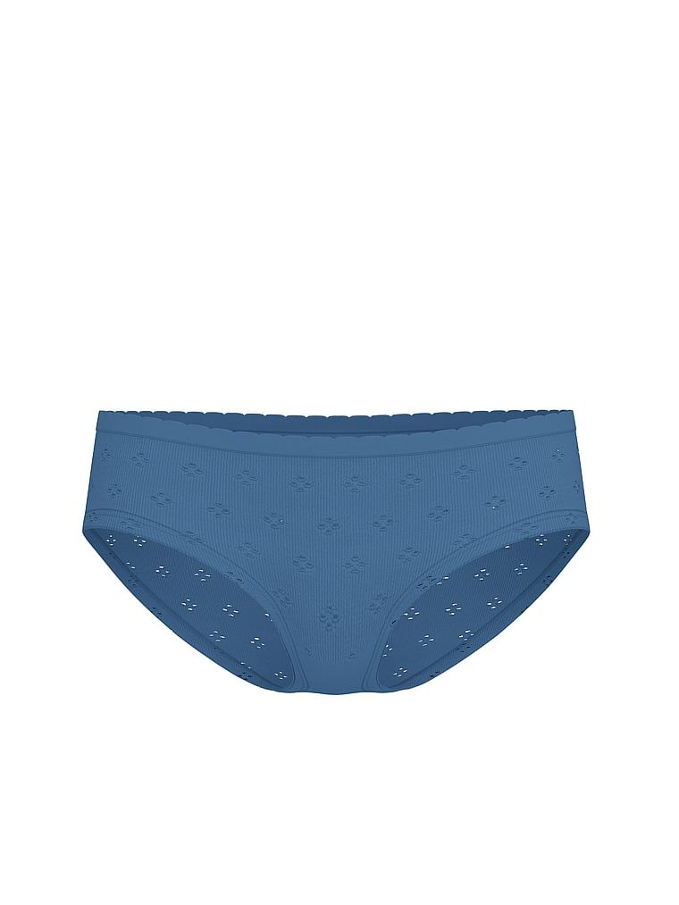Majtki Seamless Eyelet Hiphugger. Produkt ma kolor niebieski i pochodzi z kolekcji Seamless. 