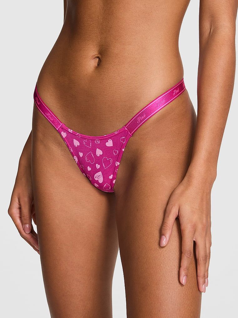 Stringi z wysokim stanem Logo Cotton