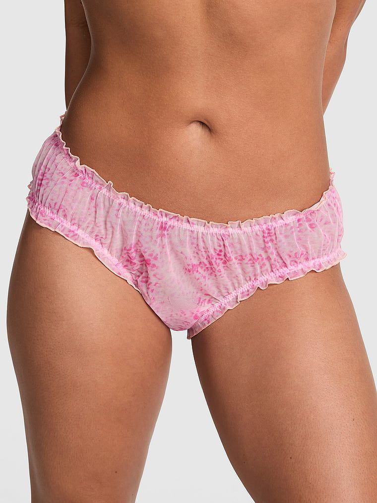 Marszczone majtki cheeky PINK Wink