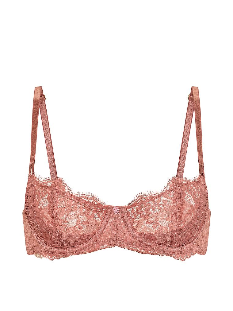 Biustonosz nieusztywniany balkonetka Wicked Lace Balconette. Produkt ma kolor różowy i pochodzi z kolekcji Dream Angels. 