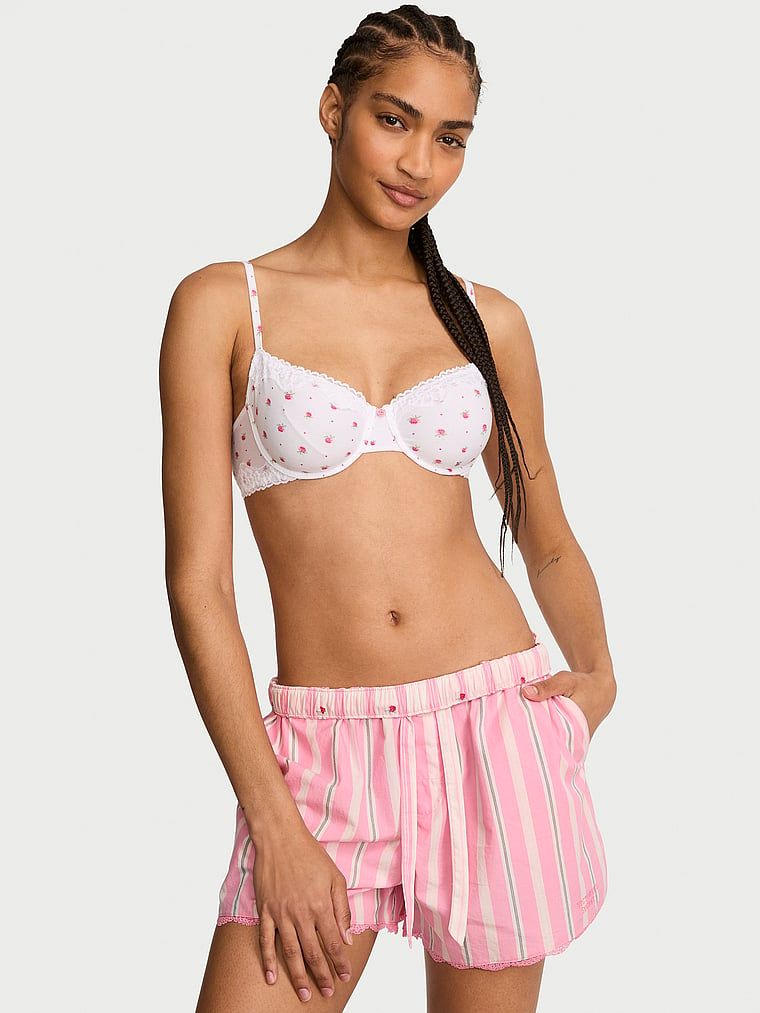Victoria's Secret Szorty od piżamy bawełniane Mix & Match Heritage