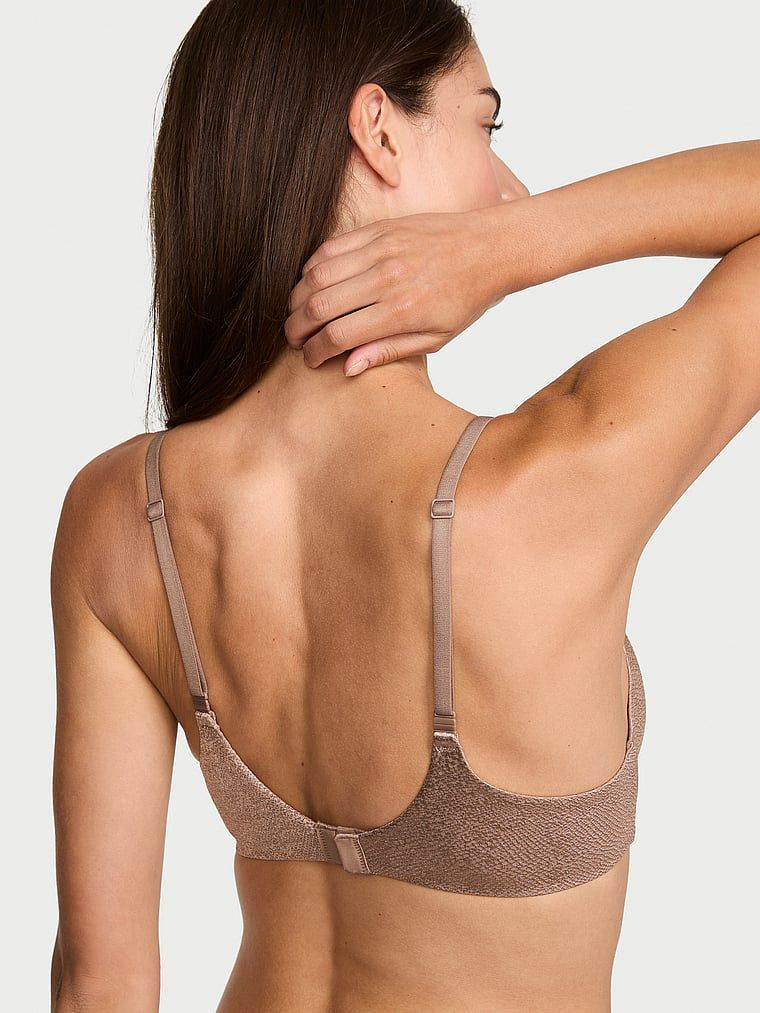 Biustonosz lekko usztywniany FlexFactor Demi. Produkt ma kolor brązowy i pochodzi z kolekcji Body by Victoria. 