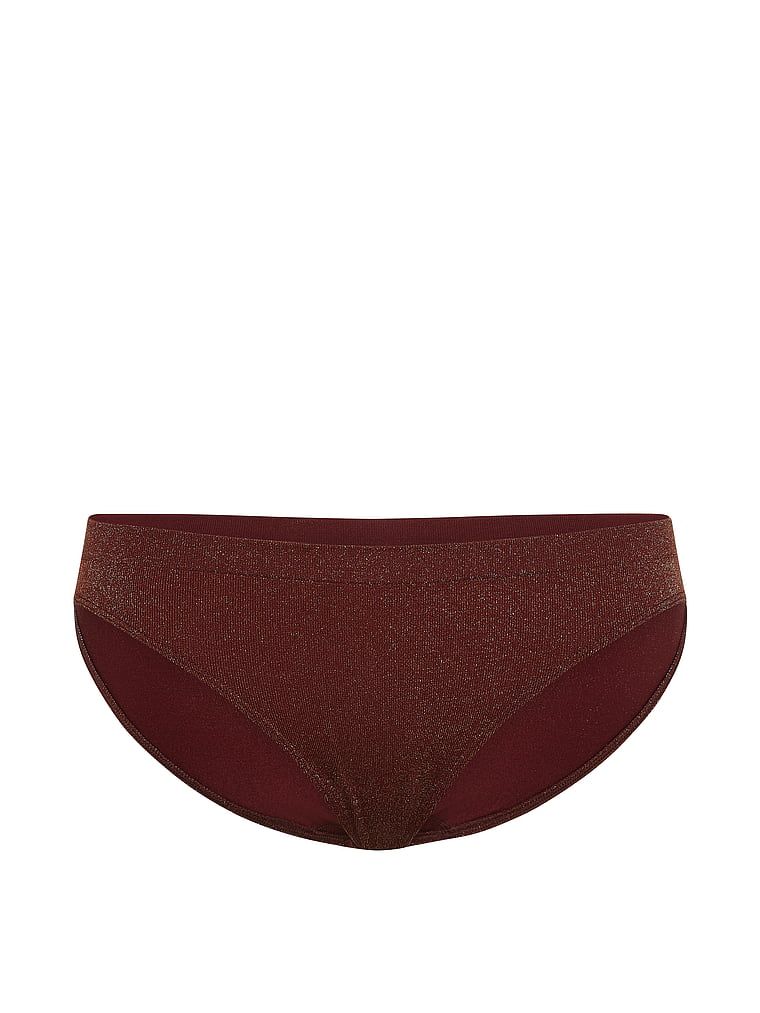 Majtki z błyszczącego materiału Shimmer Bikini. Produkt ma kolor brązowy i pochodzi z kolekcji Seamless. 