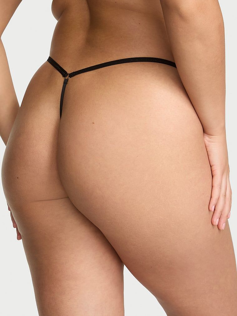 Stringi bez kroku Strappy Lace-Up. Produkt ma kolor czarny i pochodzi z kolekcji Very Sexy. 